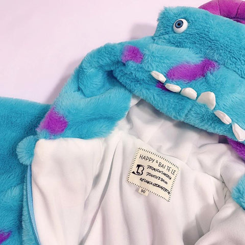 Disney James P Sullivan Monster Cartoon Pajamas Suit Children Thick-TB01067-Veeddydropshipping