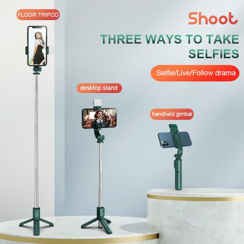 Wireless Selfie Stick  Mini Tripod Bluetooth Extendable Monopod Remote shutter-CE00400-Veeddydropshipping