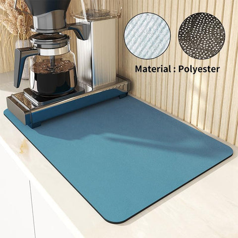 Coffee Drain Pad Crystal Velvet Mat-HA00419-Veeddydropshipping