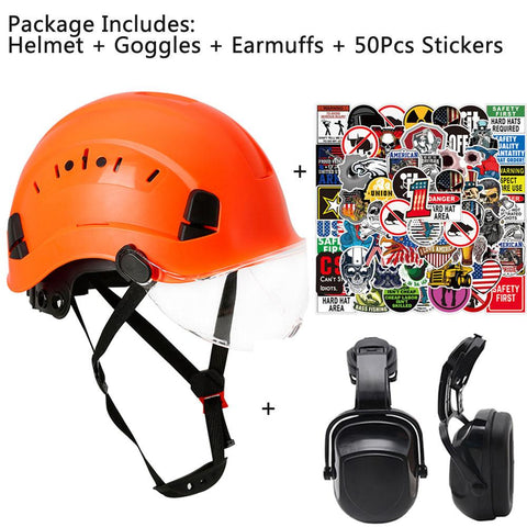 Safety Helmet with  Construction Hard Hat-CO00679-Veeddydropshipping