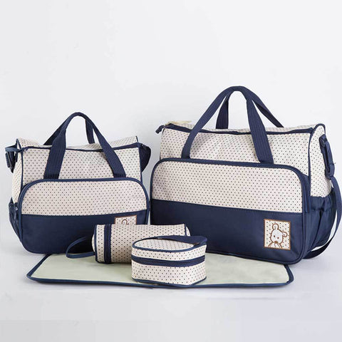 5Pcs/Set Baby Care Diaper Bag Multifunctional Diaper Bags Large Capacity-TB00220-Veeddydropshipping