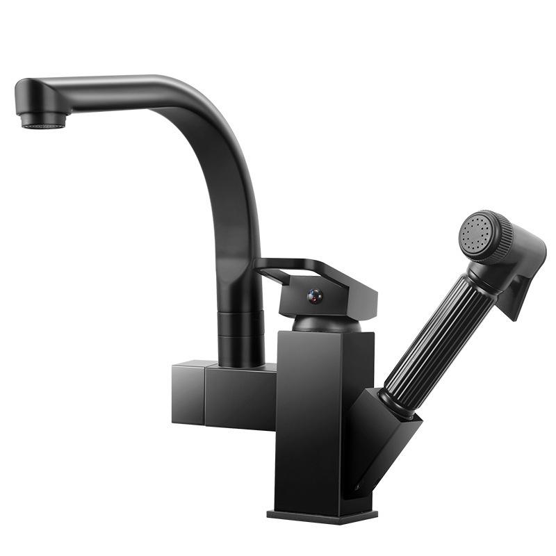 360° Rotating Pull Out Kitchen Faucet-TI00639-Veeddydropshipping