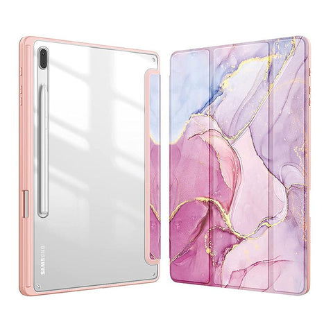 Case Transparent Back Tablet Cover With Pencil Holder-CO00458-Veeddydropshipping
