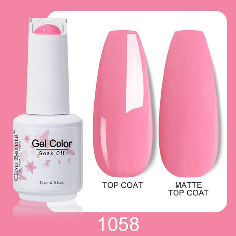 116 color 15ML Nail Gel Polish Matte Top Coat Semi Permanent-BH01008-Veeddydropshipping