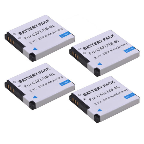 2200mAh NB-8L NB8L 8L Li-ion Battery For Canon PowerShot A3300 A3200 A3100 A3000 -CE00276-Veeddydropshipping