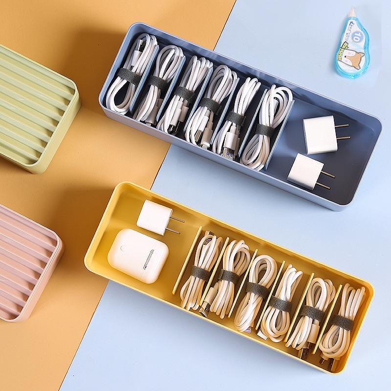 Cable Cord Organizer Storage Box Dustproof Power Wire Manager Box Desktop Chargers Data Cable-PA00871-Veeddydropshipping