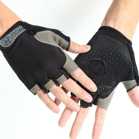 Half Finger Gloves Gym Fitness Anti-Slip Women Men Gel Pad Gloves Gym -OS01040-Veeddydropshipping