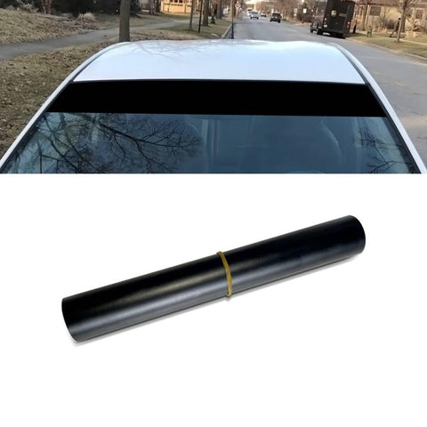 Glossy Black Windshield Banner Strip Window Anti-UV Sun-AM00832-Veeddydropshipping