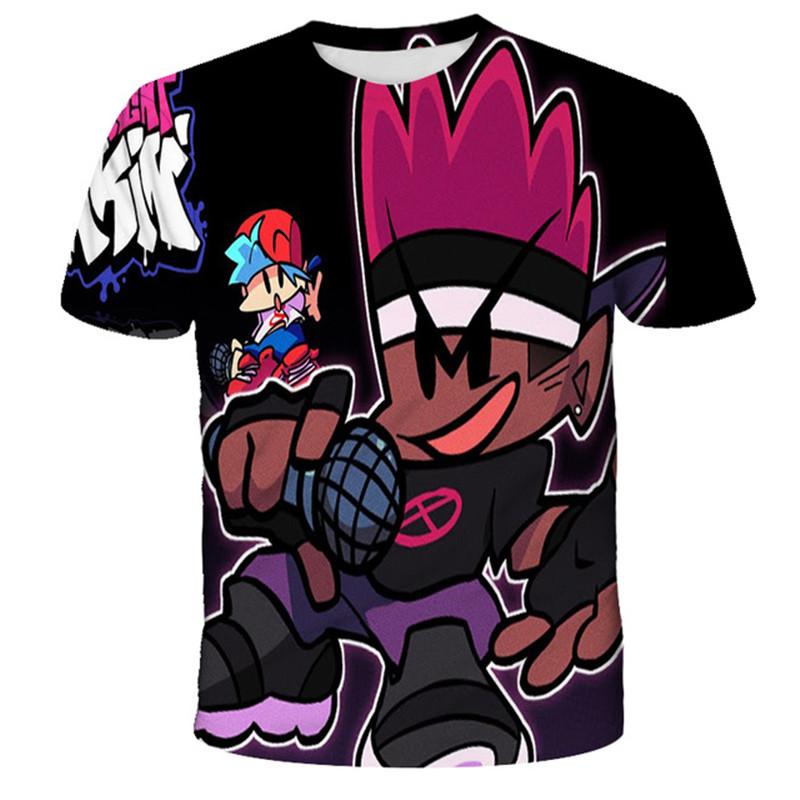 6M-14T Kids Fridany Night Funkin Tshirts Summer Kids Boys Girls Clothes-TB01150-Veeddydropshipping