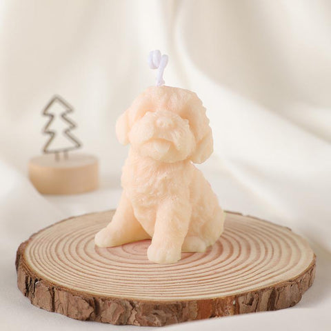 Cute animals Teddy puppy scented candles-HA00383-Veeddydropshipping