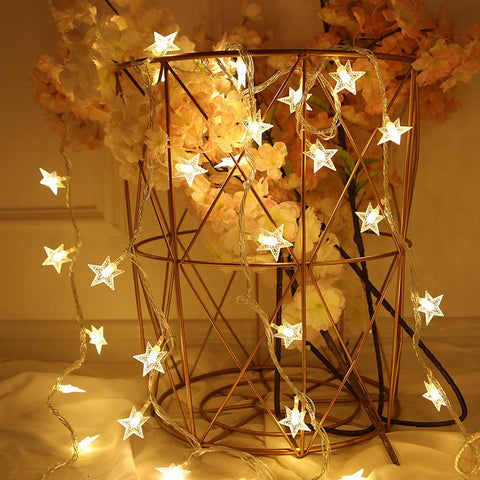 10/20 LED Star Fairy Lights Garland Battery Operated Star Twinkle String Light-TI00940-Veeddydropshipping
