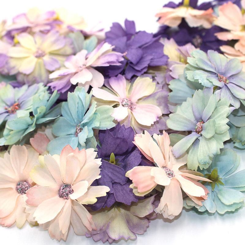 daisy flower head mini silk artificial flower decoration-HA00647-Veeddydropshipping