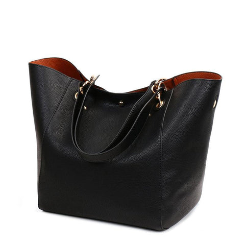 Designer Leather Handbag Female Big Tote Ladies Hand Bags-BS00151-Veeddydropshipping