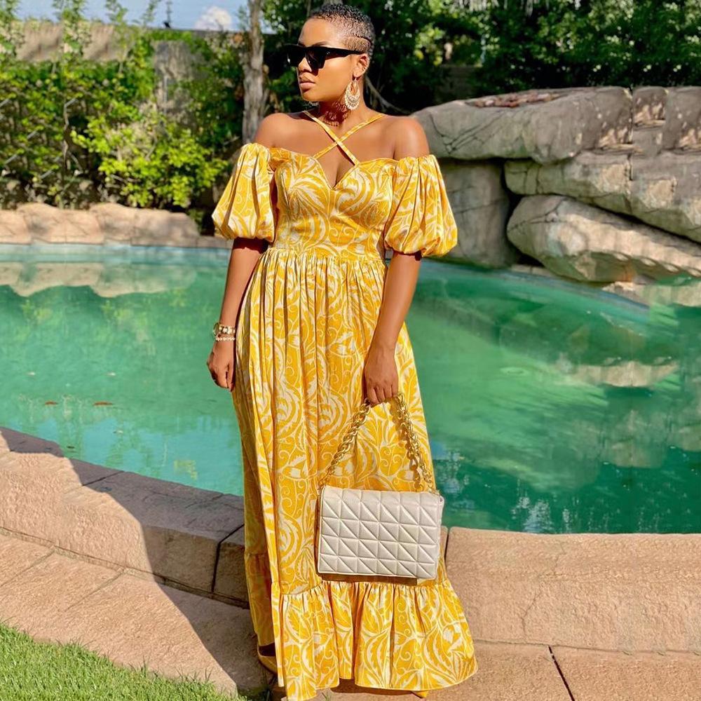 African Women Elegant Dashiki Maxi Dress-Veeddydropshipping