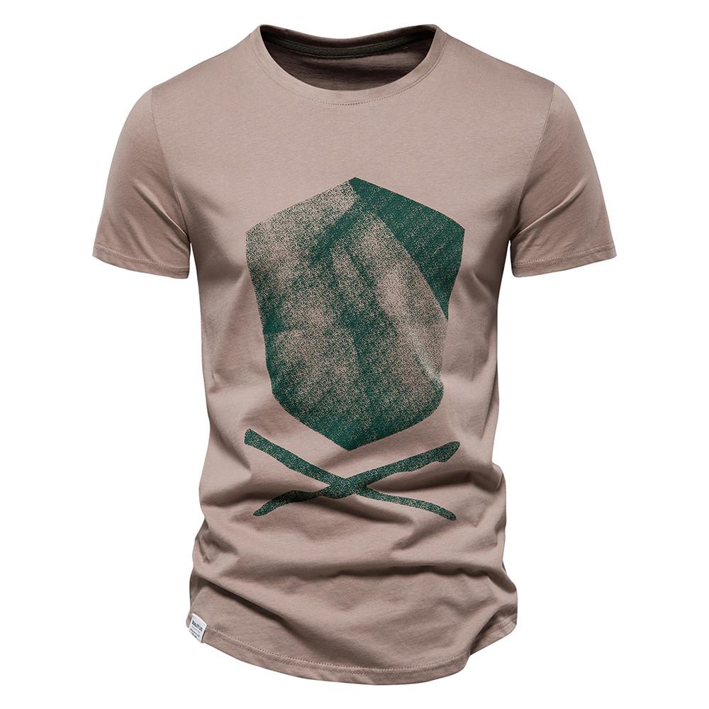 O-neck top T-shirt casual street clothing fashion printed men's T-shirt-Veeddydropshipping