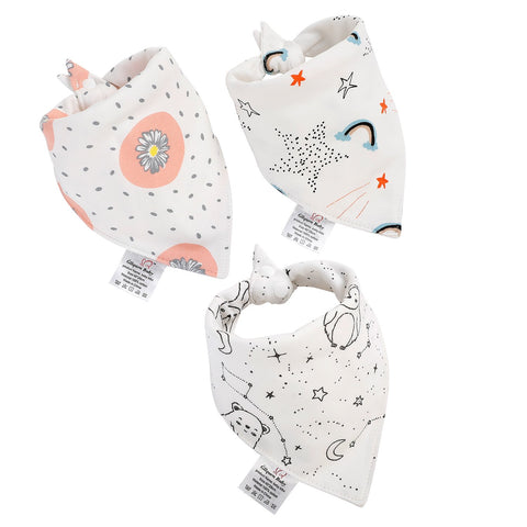 5Pcs Baby Bibs Soft Cotton Animals Baby Drool Bibs Triangle Scarf Comfortable-TB00463-Veeddydropshipping