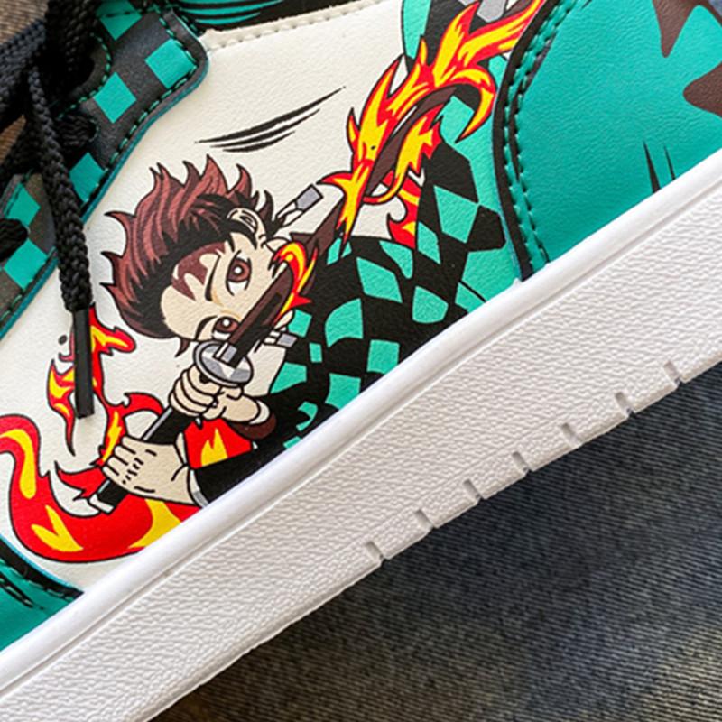 Cosplay Sneakers Demon Slayer Women High Top Vulcanized-BS01352-Veeddydropshipping