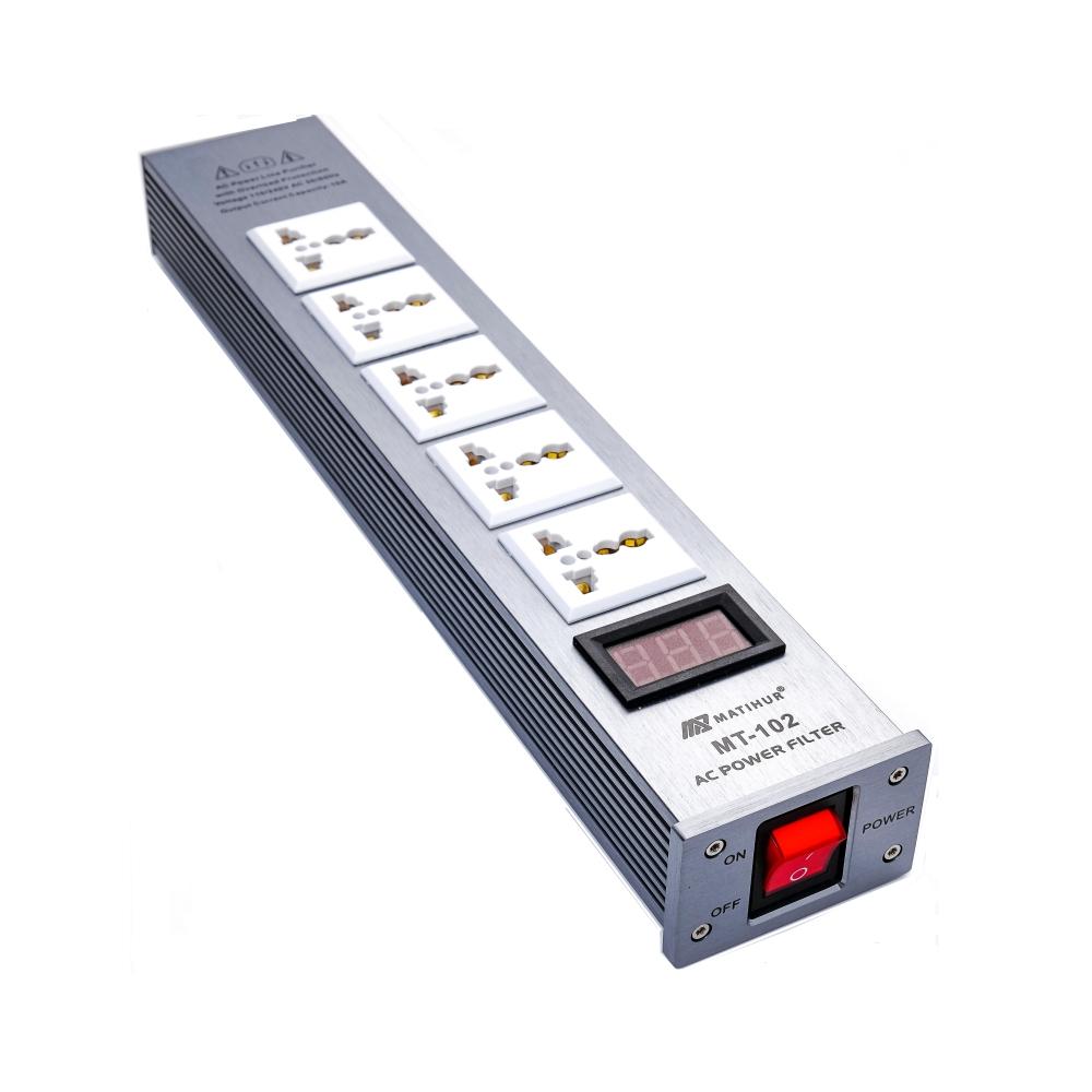 hifi AC Power Filter Power Conditioner Matihur MT-102 Audio Noise Purifier Surge -CE00199-Veeddydropshipping