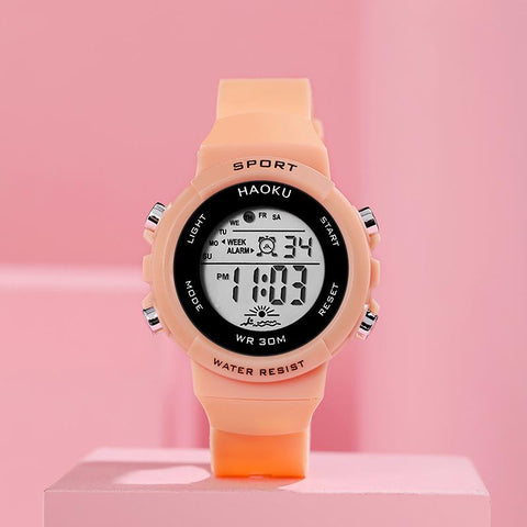 Fashion Sports Digital  Silicone Strap Electronic Watches Waterproof -JW01146-Veeddydropshipping