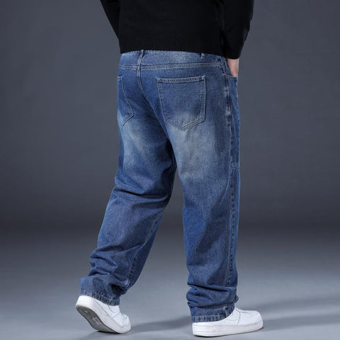 Oversized Denim Trousers Plus Size 48 Straight-MF00624-Veeddydropshipping