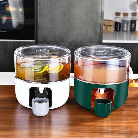 Grid rotatable cold kettle refrigerator with faucet-HA01260-Veeddydropshipping