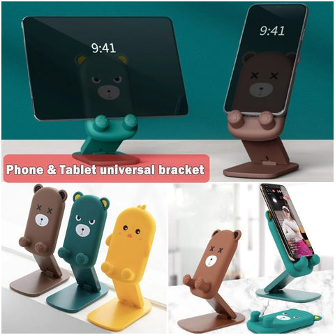 Cute Cartoon Holder Foldable Portable Cell Phone Stand Tablet Support Desktop-PA00546-Veeddydropshipping