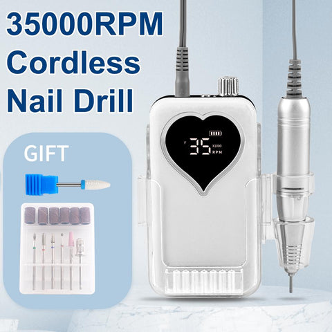 Rechargeable Desktop Base Manicure Electric Machine Nail File-BH01021-Veeddydropshipping