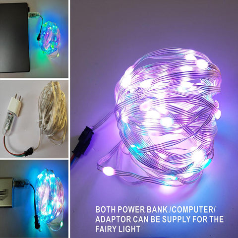 10M 5V LED Fairy Lights USB Power Supply  Smart Fairy String Lights Bluetooth-TI00904-Veeddydropshipping
