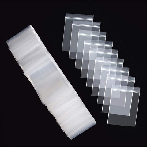 100pcs Small Plastic Clear Pouches Resealable Zip Lock Bags-JW01664-Veeddydropshipping