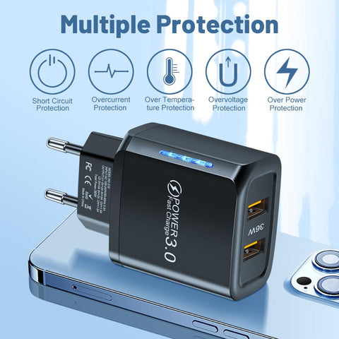 Maerknon 36W Fast Charging USB Type C Mobile Phone Charger Power Adapter-PA00345-Veeddydropshipping