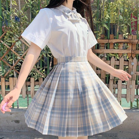 Japanese Jk Uniform Pleated Skirt Girl-WF00005-Veeddydropshipping