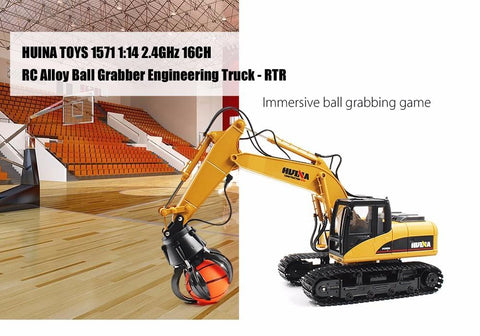 1:14 2.4G RC Alloy Ball Grabber Engineering Truck RTR 680-Degree Rotation/Movable-TB01449-Veeddydropshipping