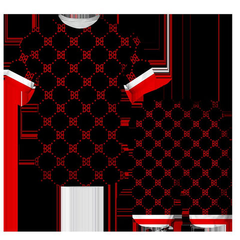 Luxury 3D Printing Tracksuit  Oversized T-shirt Shorts-MF00074-Veeddydropshipping