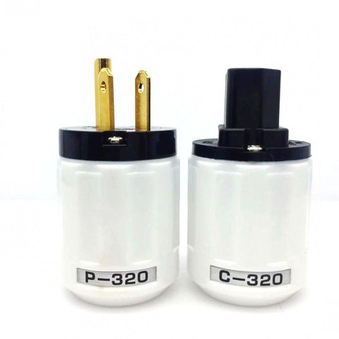 Hot Selling Oyaide HIFI P-320/C-320 Copper EU/US Schuko AC Power Plug -CE00228-Veeddydropshipping