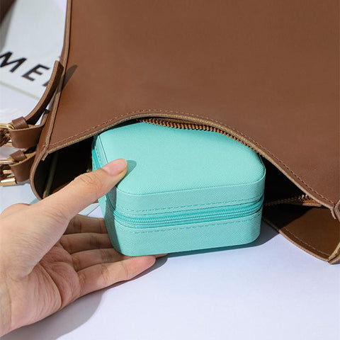 Mini Jewelry Box PU Leather Organizer-HA00781-Veeddydropshipping