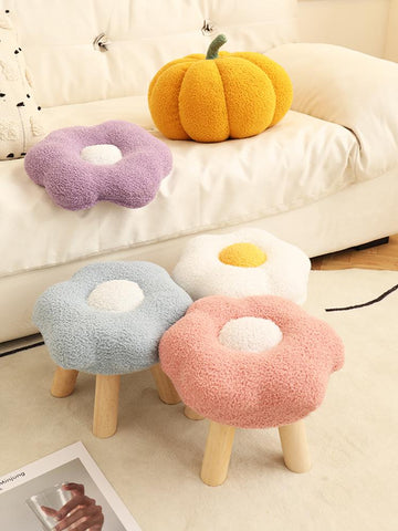 Household Solid Wood Round Flower Benchs-HA01567-Veeddydropshipping