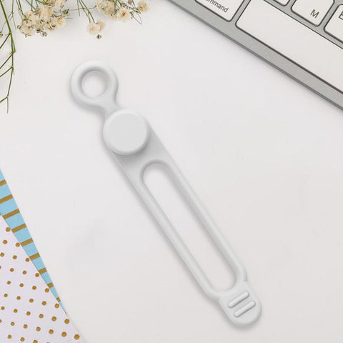 5 Pieces Cord Ties Silicone Cable Wire Ties Buckle Design Reusable Soft Cord Wraps For Kitchen-PA00899-Veeddydropshipping