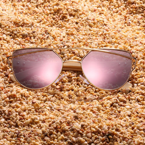 Polarized Sunglasses Wood Women Sun Glasses-WF01296-Veeddydropshipping