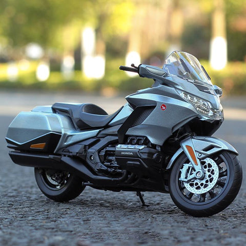 WELLY 1:12 2020 Honda Gold Wing Motorcycle Simulation Alloy Model-TB01432-Veeddydropshipping