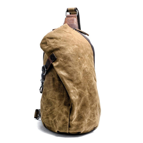 chest bag retro male canvas shoulder diagonal bag casual-BS00389-Veeddydropshipping