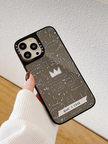 2022 New Ins Net Red Niche Personality Graffiti Line Anti-Fall Phone Case-PA00195-Veeddydropshipping