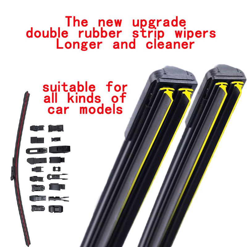 Car Windshield Wiper blades Universal Soft Double layer Rubber-AM00199-Veeddydropshipping