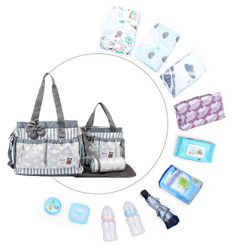 4Pcs/Lot Baby Tote Bag For Mothers Nappy Maternity Packages Outdoor-TB00255-Veeddydropshipping