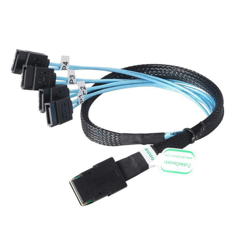 SAS SATA Cable Mini-SAS SFF-8087 To 4 SATA Cable-CE00029-Veeddydropshipping