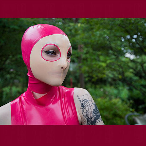 sexy full mask latex bodysuit fetish-WF01614-Veeddydropshipping