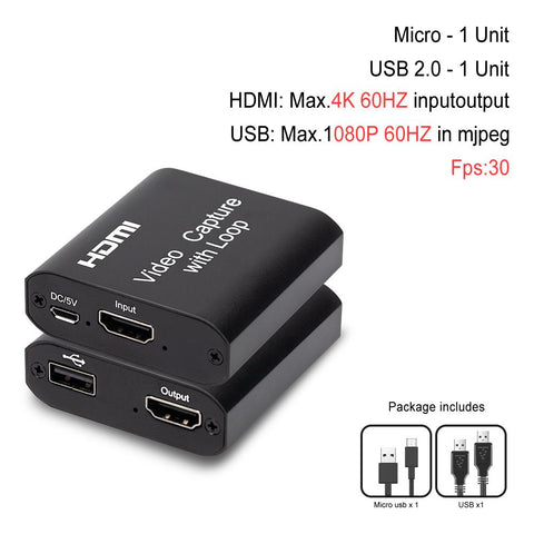 HDMI Video Capture Card  Board Game Record -CO00094-Veeddydropshipping