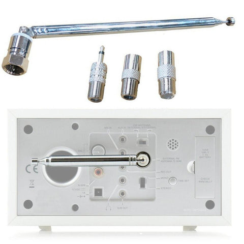 Rod Antenna 3.5mm Adapter FM Radio Antenna Replacement Telescopic -CE00833-Veeddydropshipping
