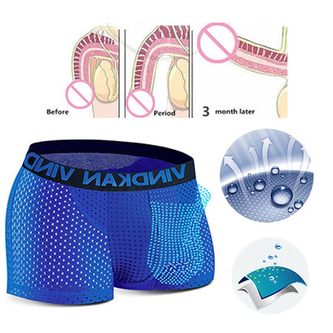 England Ice Silk Breathable Boxers for Big Dicks Prostate Massage-MF01466-Veeddydropshipping