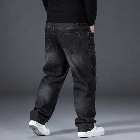 Oversized Denim Trousers Plus Size 48 Straight-MF00624-Veeddydropshipping