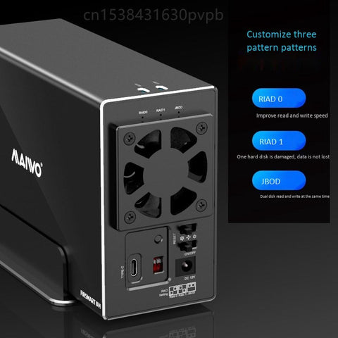 Dual external enclosure raid Arraywith Box-CO00965-Veeddydropshipping